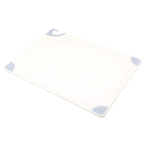 Saf-T-Grip Cutting Board, Plastic, 24 x 18 x 0.5, White