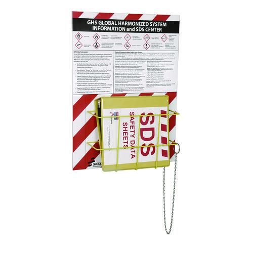 7510016236238, SKILCRAFT Global Harmonized System Information and Safety Data Sheet Center Kit, 24 x 3 x 18, Yellow/Red/White