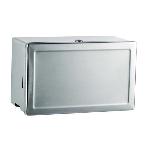 Surface-Mounted Paper Towel Dispenser, 12.13 x 6.13 x 7.25, Satin Stainless Steel