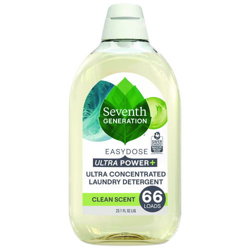 Ultra Power + Laundry Detergent, Clean, 23.1 oz Bottle, 6/Carton