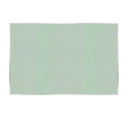 Vinyl Bulletin Board with Aluminum Frame, 87.91" x 48.5", Silver Surface, Satin Aluminum Frame