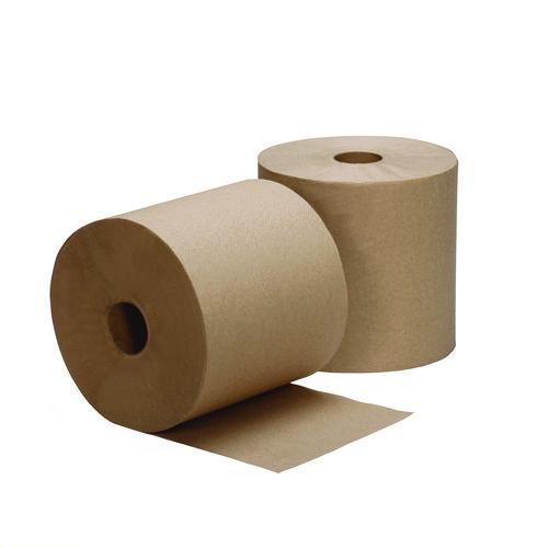 8540016671043, SKILCRAFT Hardwound Roll Paper Towel, 1-Ply, 8" x 1,000 ft, Brown, 6/Carton