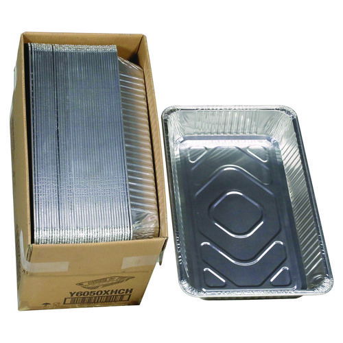 Aluminum Steam Table Pan, Heavy Duty Deep Full-Size, 3.37" Deep, 19.6 x 11.6, 40/Carton