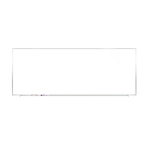 M1 Porcelain Magnetic Whiteboard, 87.91" x 48.5", White Surface, Satin Aluminum Frame