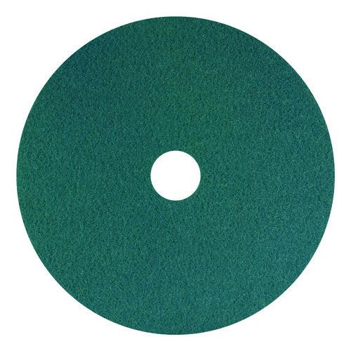 SmartScrub Floor Pad, 20" Diameter, Blue/Yellow, 5/Carton