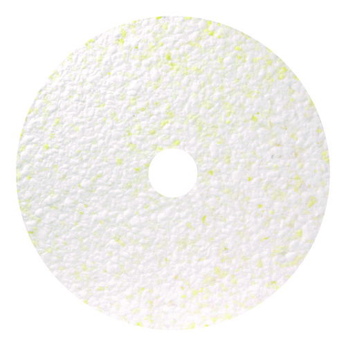 Toro Floor Pad, 14" Diameter, White/Brown/Yellow, 2/Carton