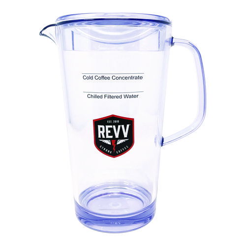 Cold Coffee Pitcher, 64 oz, Purple Handle
