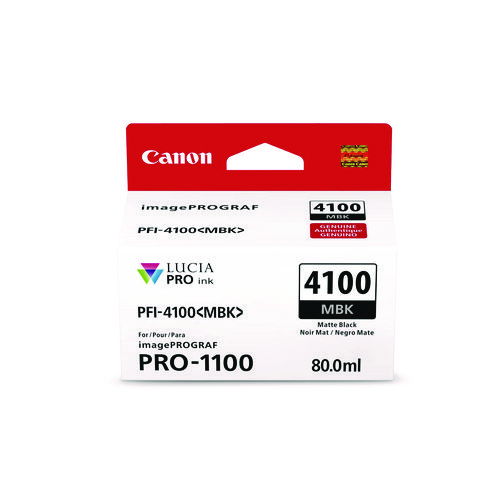 6776C002AA (PFI-4100) High-Yield Ink, Matte Black