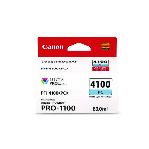 6781C002AA (PFI-4100) High-Yield Ink, Photo Cyan