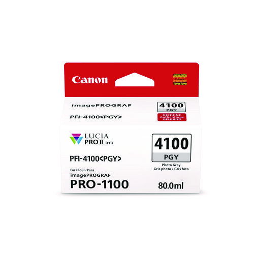 6784C002AA (PFI-4100) High-Yield Ink, Photo Gray