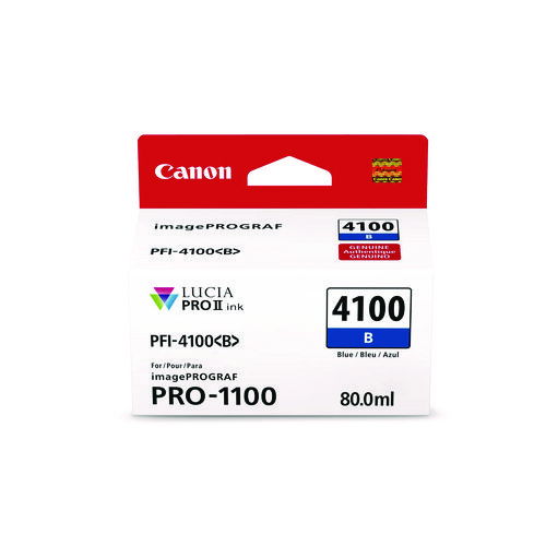 6786C002AA (PFI-4100) High-Yield Ink, Blue