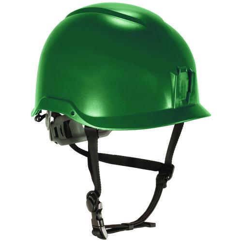 Skullerz 8976 Class E Safety Helmet, 6-Point Ratchet Suspension, Green,