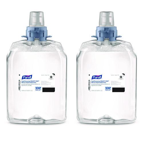 Food Processing HEALTHY SOAP BAK E2 Antimicrobial Foam Refill, For FMX-20 Dispensers, Fragrance-Free, 2,000 mL, 2/Carton