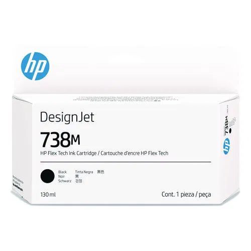 HP 738M (A24VLACT) Black Original DesignJet Ink Cartridge, 20/Carton