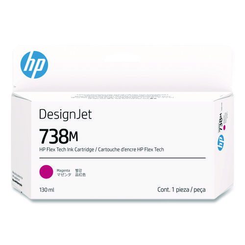 HP 738M (A24VNA) Original Designjet Ink Cartridge, Magenta