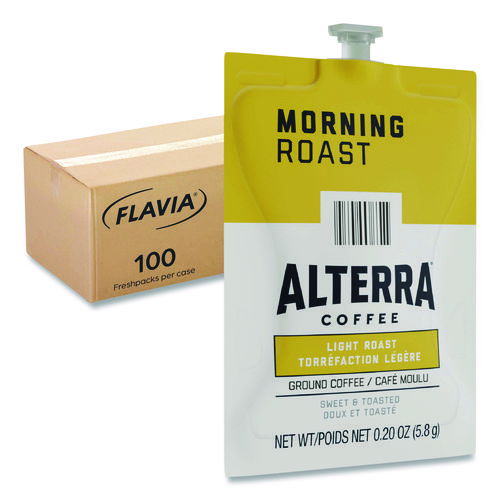 Alterra Morning Roast Coffee Freshpack, 100/Carton