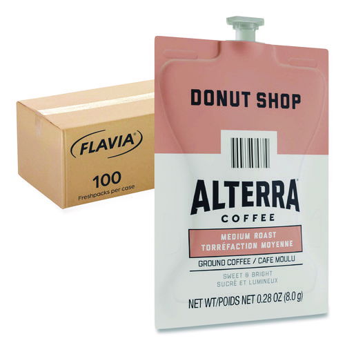 Alterra Donut Shop Coffee Freshpack, 100/Carton