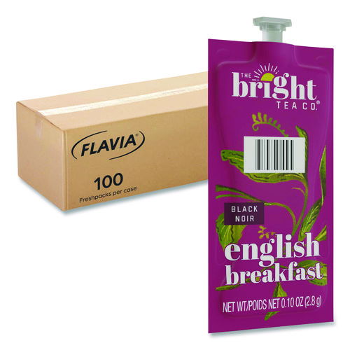 The Bright Tea Co. English Breakfast Black Tea Freshpack, 100/Carton