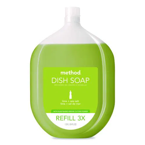 Dish Soap Refill, Lime and Sea Salt Scent, 54 oz Bottle