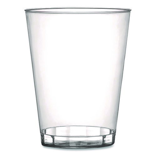 Plastic Tumblers, 8 oz, Clear, 20/Bag, 25 Bags/Carton