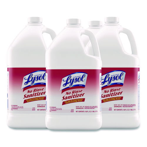 No-Rinse Sanitizer Concentrate, Unscented, 128 oz Bottle