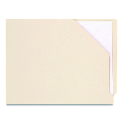 File Pocket, End Tab, Letter Size, Manila, 100/Box