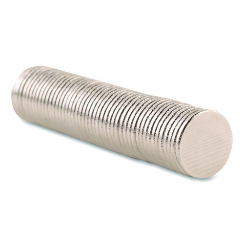 Matrix Magnets, Circles, 0.38" Diameter, Silver, 50/Pack