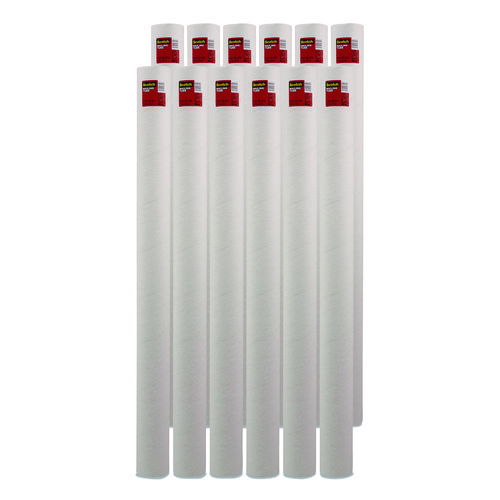 Mailing Tube, 48" Long, 4" Diameter, White, 12/Carton