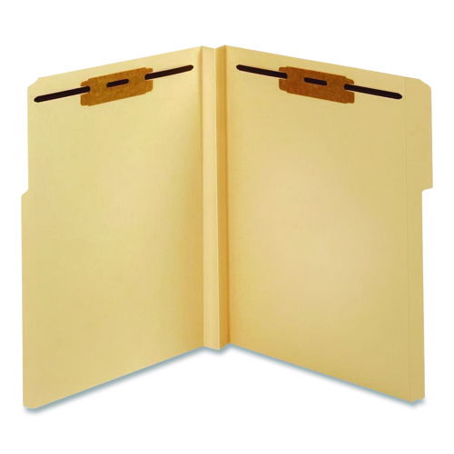 Manila Fastener Folders, 1.5" Expansion, 2 Fasteners, Letter Size, Manila Exterior, 50/Box
