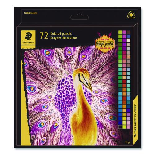 Colored Pencils, 4 mm, Assorted Lead and Barrel Colors, 72/Set