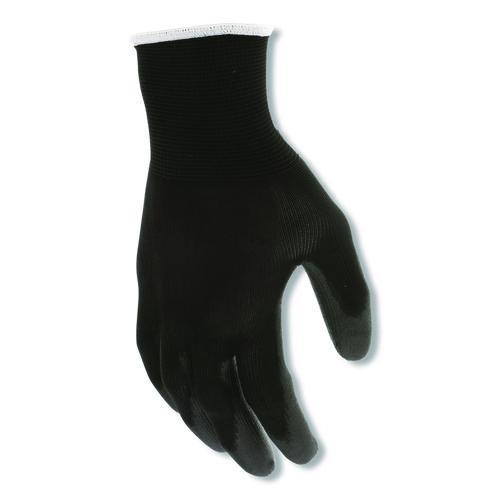 Work Gloves, 10" Long, Medium, Black, 12 Pairs