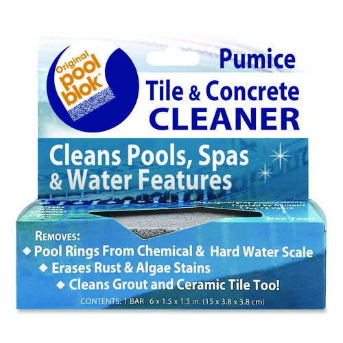 Tile and Concrete Cleaner, 6 x 1.5, Gray, 12/Carton