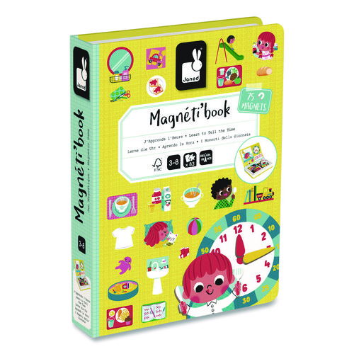Magneti'books, Learn To Tell Time, Grades Pre-K to 3, 91 Pieces