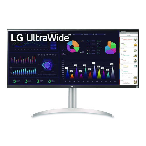 Ultrawide Flat LCD Monitor with Built-In Docking Station, 34" Widescreen, IPS Panel, 2560 Pixels x 1080 Pixels