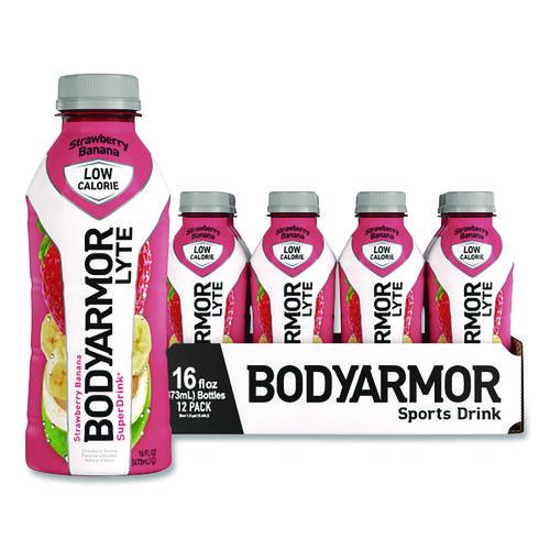 LYTE Sports Drink, Strawberry Banana, 16 oz Bottle, 12/Pack