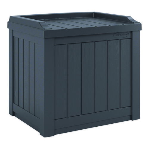 Small Deck Box with Storage Seat, 2.94 cu ft, 22 x 17 x 20.5, Cyberspace