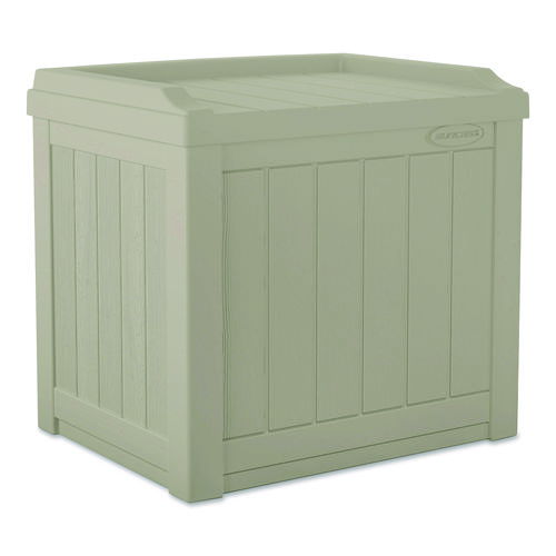 Small Deck Box with Storage Seat, 2.94 cu ft, 22 x 17 x 20.5, Light Taupe