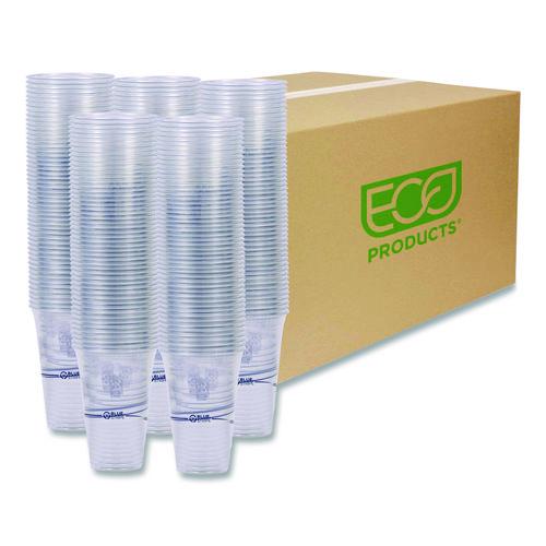 BlueStripe Recycled Content Clear Plastic Cold Drink Cups, 24 oz, 600/Carton