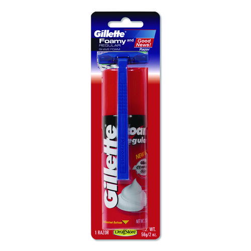 Shave Kit, 2-Blade Razor and 2 oz Foam Shave Crean