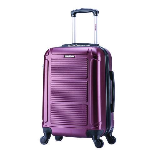 Pilot Hard Side Carry-On Suitcase, Four-Wheeled Spinner, 14.37 x 8.86 x 21.46, Wine