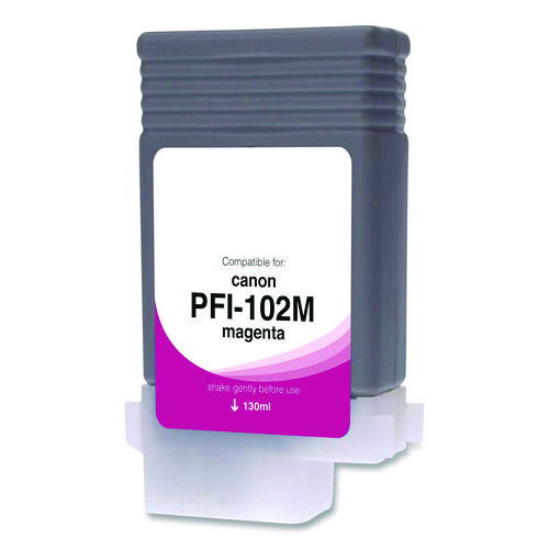 Compatible Magenta Ink, Replacement for PFI-102 (0897B001), 130 mL