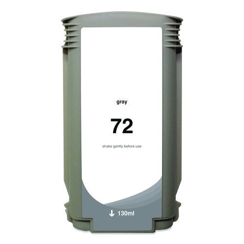 Remanufactured Gray High-Yield Ink, Replacement for 72 (C9374A), 130 mL