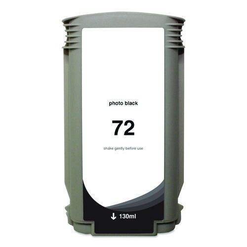 Remanufactured Photo Black High-Yield Ink, Replacement for 72 (C9370A), 130 mL