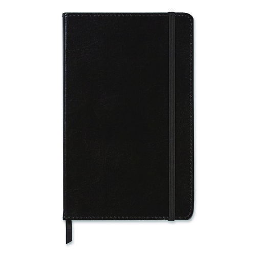 Bonded Leather Journal, 1-Subject, Narrow Rule, Black Cover, (240) 8.25 x 5 Sheets