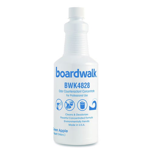 Liquid Deodorizer, Green Apple, 32 oz Bottle, 12/Carton