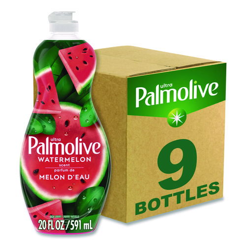 Dishwashing Liquid, Watermelon Scent, 20 oz Bottle, 9/Carton