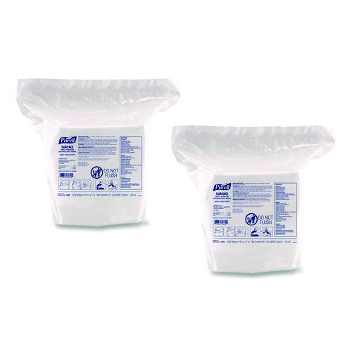 Surface Multi-Purpose Disinfecting Wipes, 1-Ply, 5 x 7, Fresh Citrus, White, 2/Carton