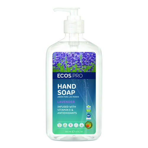 Liquid Hand Soap, Lavender Scent, 17 oz