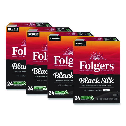 Gourmet Selections Black Silk Coffee K-Cups, 96/Carton