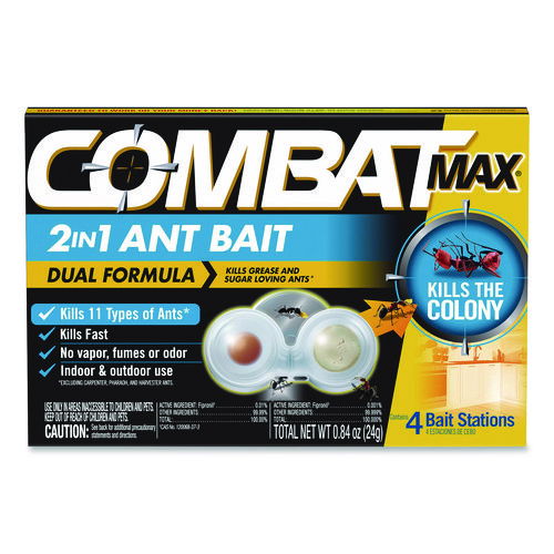 Max 2-in-1 Ant Bait, 0.84 oz, 4 Bait Stations